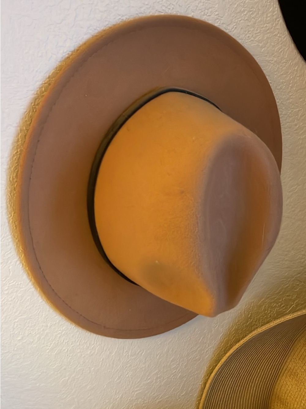 Stylish Men's Wide-Brim Fedora Hat - Tan